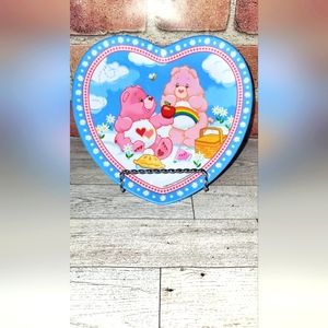 CARE BEAR HEART SHAPED PLATE